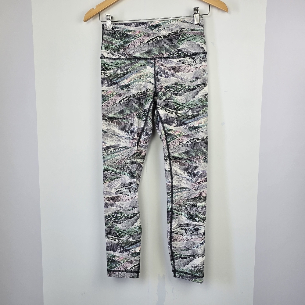 Lululemon Wunder Under High Rise Tight Springscape Multi Full-on Leggings, Sz 6